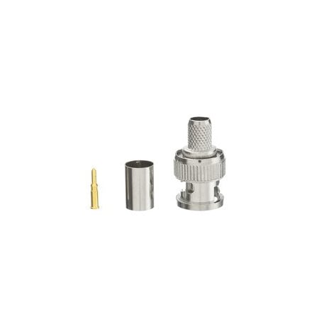 Cable Wholesale BNC Male Crimp Connector for RG6, 3 Piece 200-141